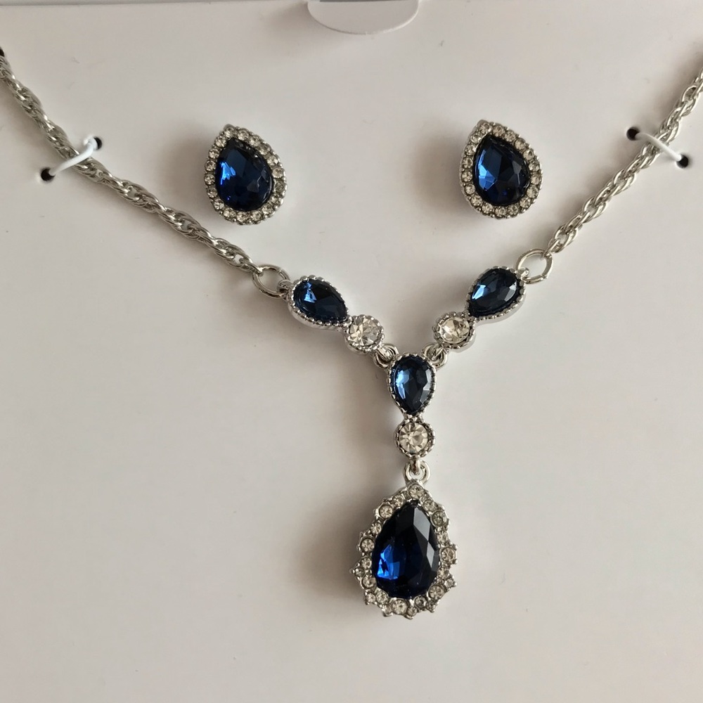 Charter Club Sapphire Necklace and Studs